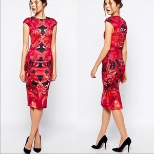 Ted Baker Jungle Orchid Sheath Dress